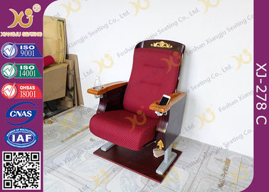 Китай Античные золотые стулья посадочных мест театра облицовки краски с держателем подлокотника/чашки твердой древесины поставщик