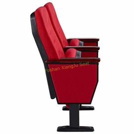 Китай Прочные красные стулья аудитории ткани с пусковой площадкой деревянных или ПП сочинительства поставщик