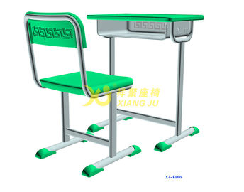 Китай Одиночная двойные таблица и стул студента установленные с материалом ХДПЭ паза поставщик