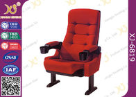 Красные стулья кино фильма ноги ткани СДЖ-6819 фиксированные с передвижным Амрест