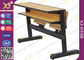 Мебель класса коллежа овальной стальной пробки складывая/деревянная таблица класса поставщик
