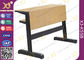 Мебель класса коллежа овальной стальной пробки складывая/деревянная таблица класса поставщик
