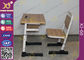 Стол и стул студента винтов ног утюга регулируемый установленные для начальной школы поставщик