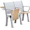 Мебель класса университета металла переклейки/складные стол школы и набор стула поставщик