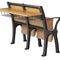 Деревянные коллежа или университета железные складывают вверх стул с фиксированной таблицей сочинительства поставщик