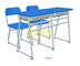 Стол и стул студента металла материальный двойные установленные для класса средней школы поставщик