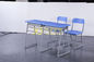 Стол и стул студента металла материальный двойные установленные для класса средней школы поставщик