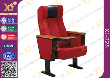 Китай Пол - установленные стулы посадочных мест театра ноги коммерчески с деревянной раковиной переклейки подлокотника поставщик