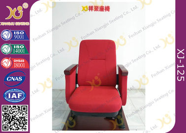 Китай ПП обстреливают для стульев аудитории, посадочных мест театра аудитории фиксированной ноги ретрактабле в красном цвете поставщик