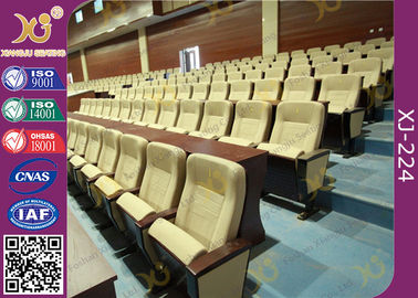 Китай Полностью обитые Ретрактабле посадочные места театра аудитории с стандартными размерами поставщик