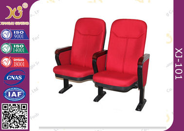 Китай Красные стулья аудитории чехла из материи с складывая пусковой площадкой сочинительства Х1000 * Д750 * В550мм поставщик