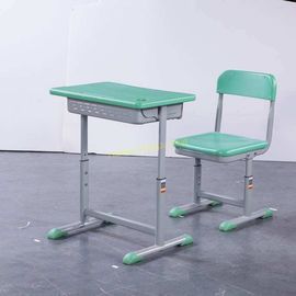 Китай Mint Green HDPE Iron Aluminum School Student Study Desk and Chair поставщик
