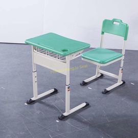 Китай ХДПЭ стола и стула студента алюминиевой рамки поверхность среднего высокого установленная чеканит зеленый цвет поставщик