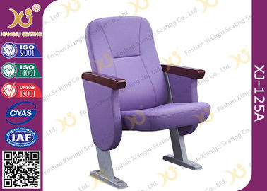 Китай Пурпурный полностью обитый задний люнет стульев аудитории крышки вкратце поставщик