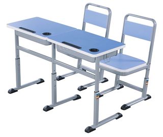 Китай Двойные стол и стул студента начальной школы установили 1,2 ММ стальной электростатический распылять поставщик
