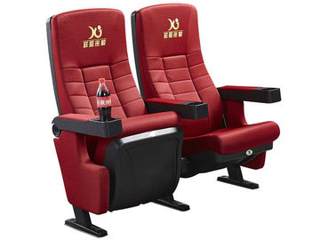 Китай Красные стулья кино фильма ноги ткани СДЖ-6819 фиксированные с передвижным Амрест поставщик