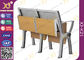Стол и стул школы места складчатости алюминиевого сплава с пусковой площадкой сочинительства поставщик