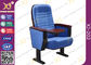 Голубые складывая стулья стиля кино для структуры аудитории высокопрочной стальной поставщик