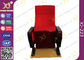 Красные большие железные стулья театра аудитории ноги для конференции огнезамедлительного поставщик