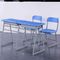 Двойная таблица и стул студента установленные с ногами угла столешницы ПВК ХДПЭ три- поставщик