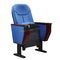 Голубые стулья конференц-зала/лекционного зала университета ткани с поворачивают доску сочинительства поставщик