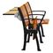 Складчатость грецкого ореха блокировать древесиной вверх по стульям амфитеатра ноги металла с спрятанной таблицей поставщик